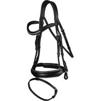 Produktbild von HORKA Deluxe Full Trense aus Leder in Schwarz für Pferde