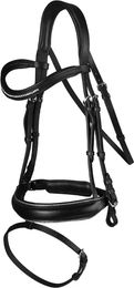 Produktbild von HORKA Deluxe Trense aus Leder für Ponys in Schwarz