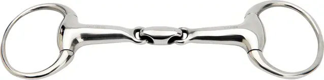 Produktbild von HORKA Doppelt gebrochenes Zweiringgebiss für Pferde aus Edelstahl in Silber