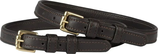 Produktbild von HORKA Doppelte Leder-Stegriemen für Pferde in Braun (2er Set)