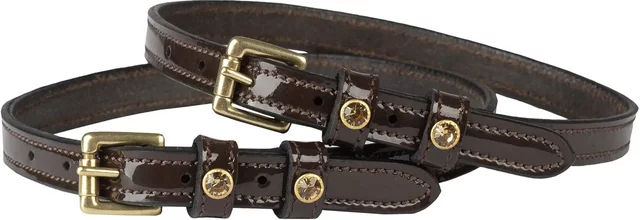 Produktbild von HORKA Doppeltes Leder-Esporenband mit glänzender Oberfläche in Braun
