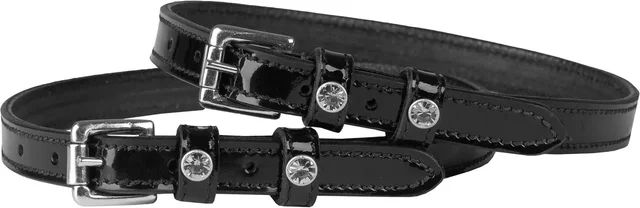 Produktbild von HORKA Doppeltes Leder-Esporenband mit glänzender Oberfläche Schwarz