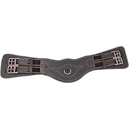 HORKA Dressur-Gurt aus Leder in Braun mit silberner Schnalle 70cm – Bild 1 von 3