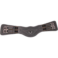 Produktbild von HORKA Dressur-Gurt aus Leder in Braun mit silberner Schnalle 70cm