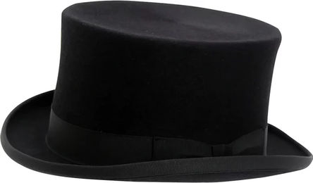 Produktbild von HORKA Dressurhut aus Filz wasserdicht Schwarz Grau Größe 56