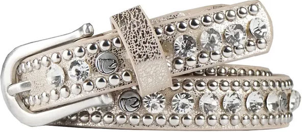 Produktbild von HORKA Expression Damen Gürtel aus Kunstleder 85 cm Silber Gelb