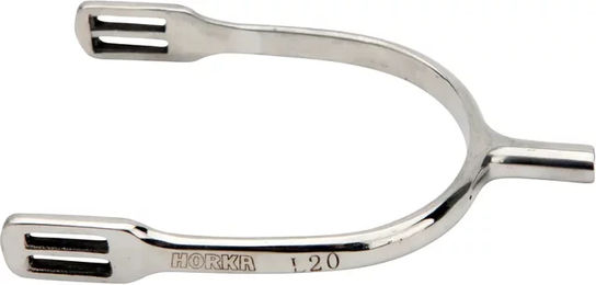 HORKA Flacher feiner Sporn aus Edelstahl für Damen in Silber Größe L20 2 Stück – Bild 1 von 2