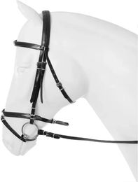 HORKA Flashy Trensenzaum aus Nylon und PVC für Ponys in Schwarz – Bild 1 von 2