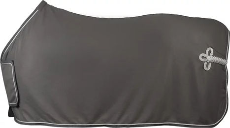 Produktbild von HORKA Fleece-Decke mit Brustklappe und Verzierung in Grau 125 cm