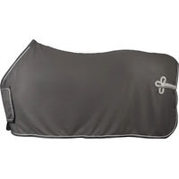 Produktbild von HORKA Fleece-Decke mit Brustklappe und Verzierung in Grau