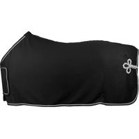 Produktbild von HORKA Fleece-Decke mit Brustklappe und Verzierung in Schwarz aus Polyester