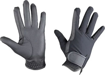 HORKA Flexi Reithandschuhe aus Leder für Sommer und Unisex in Schwarz Größe 12 – Bild 1 von 2