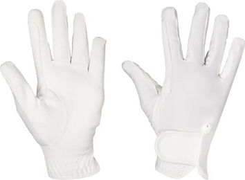 HORKA Flexi Reithandschuhe aus Leder für Sommer und Unisex in Weiß XL – Bild 1 von 2