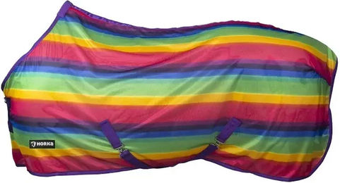 Produktbild von HORKA Fliegendecke für Pferde mit buntem Print aus Polyester