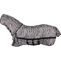 Produktbild von HORKA Fliegendecke für Pferde mit Halsabdeckung und Fliegenmaske Zebra Druck Größe 165/215