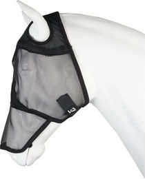 Produktbild von HORKA Fliegenmaske mit Nasenschutz für Pferde in Schwarz mit UV-Schutz