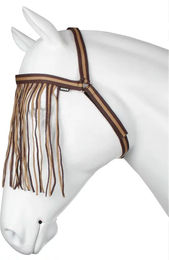 HORKA Fliegenstirnband für Pferde in Braun aus Polyester für Vollblut – Bild 1 von 2
