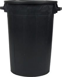 HORKA Futterbehälter mit Deckel aus Kunststoff Schwarz – Bild 1 von 1