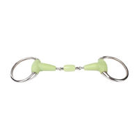 Produktbild von HORKA Gebiss mit 2 Ringen doppelt gebrochen Apfelgeschmack Edelstahl 16 mm 12,5 cm