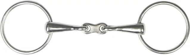 Produktbild von HORKA Gebiss mit 2 Ringen für Pferde aus Gummi 16mm Silber