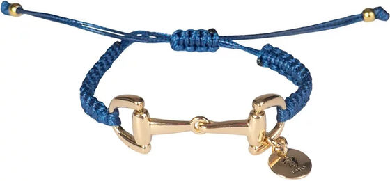 Produktbild von HORKA Geflochtenes Armband mit Beendekoration aus Polyester in Blau für Unisex 16 cm - 24 cm