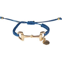 Produktbild von HORKA Geflochtenes Armband mit Beendekoration aus Polyester in Blau für Unisex 16 cm - 24 cm