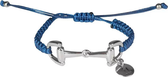 Produktbild von HORKA Geflochtenes Armband mit Bienen-Dekoration aus Polyester in Blau