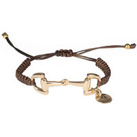 Produktbild von HORKA Geflochtenes Armband mit Bienen-Dekoration aus Polyester in Braun