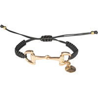 Produktbild von HORKA Geflochtenes Armband mit Bienen-Dekoration aus Polyester in Schwarz