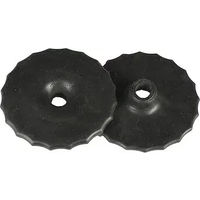 Produktbild von HORKA Gel Bitringe aus Gummi in Schwarz für Pferdegebisse