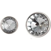 Produktbild von HORKA Glamour Knopf aus Glas in Silber und Transparent 16 mm