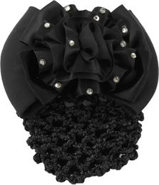 Produktbild von HORKA Glitzer-Haarnetze Flower für Damen in Schwarz