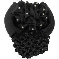 Produktbild von HORKA Glitzer-Haarnetze Flower für Damen in Schwarz