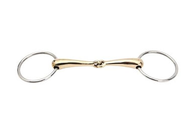 Produktbild von Horka Goldmessing Gebiss für Pferde 14,5 cm massiv