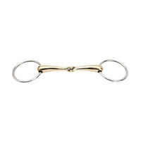 Produktbild von Horka Goldmessing Gebiss für Pferde 14,5 cm massiv