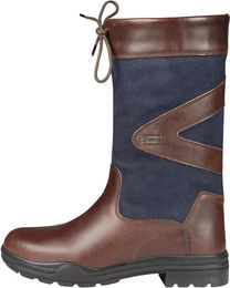 Produktbild von HORKA Greenwich Reitstiefel aus Leder für Damen und Herren wasserdicht Winter Blau Größe 40