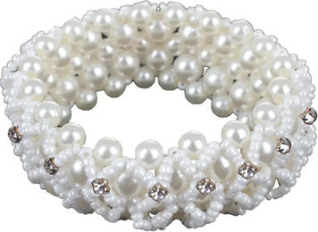 Produktbild von HORKA Haargummi Pearl für Damen in Weiß