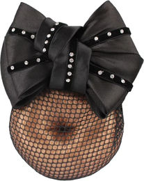 Produktbild von HORKA Haarnetz mit Strass für Damen in Schwarz