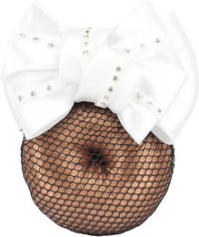 Produktbild von HORKA Haarnetz mit Strass für Damen in Weiß oder Schwarz
