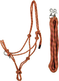 Produktbild von HORKA Halfter- und Longierset für Pferde aus Kunststoff in Rot oder Orange