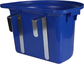 Produktbild von HORKA Hängende Pferdefutterkrippe aus Kunststoff in Blau - 12 l