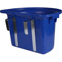 Produktbild von HORKA Hängende Pferdefutterkrippe aus Kunststoff in Blau - 12 l