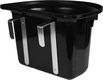 Produktbild von HORKA Hängende Pferdefutterkrippe aus Kunststoff in Schwarz - 12 l