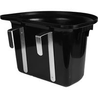 Produktbild von HORKA Hängende Pferdefutterkrippe aus Kunststoff in Schwarz - 12 l