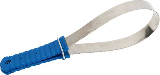 Produktbild von HORKA Heizmesser für Pferde aus Metall in Blau zur Fellpflege