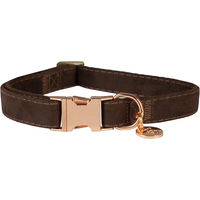 Produktbild von HORKA Hundehalsband aus Samt in Braun Größe XL