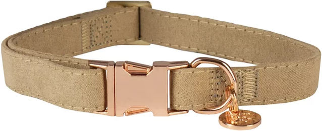 Produktbild von HORKA Hundehalsband aus Velours in Beige Größe M