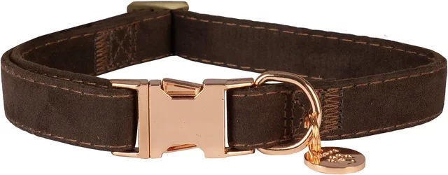 Produktbild von HORKA Hundehalsband aus Velours in Braun Größe S