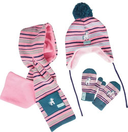 Produktbild von HORKA Jolly Winter-Fleece-Set für Baby Mädchen in Rosa