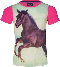 Produktbild von HORKA Kids T-Shirt aus Baumwolle Rosa Bunt für 2 Jahre